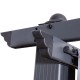 Tonnelle/Pergola aluminium 3x3m toile coulissante rétractable - Gris Taupe - model Hero