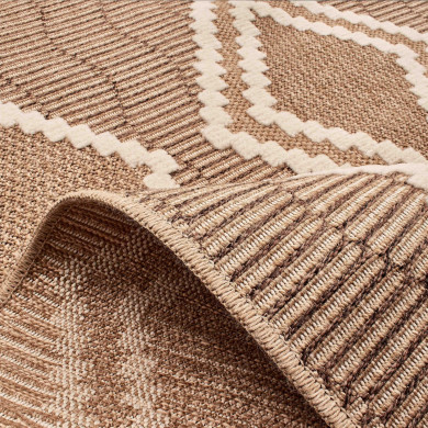 Tapis extérieur - 160x230cm - multicolore - 100% polypropylène résistant aux UV - 1400gr/m²