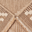 Tapis extérieur - 120x170cm - multicolore - 100% polypropylène résistant aux UV - 1400gr/m²
