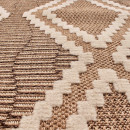 Tapis extérieur - 120x170cm - multicolore - 100% polypropylène résistant aux UV - 1400gr/m²