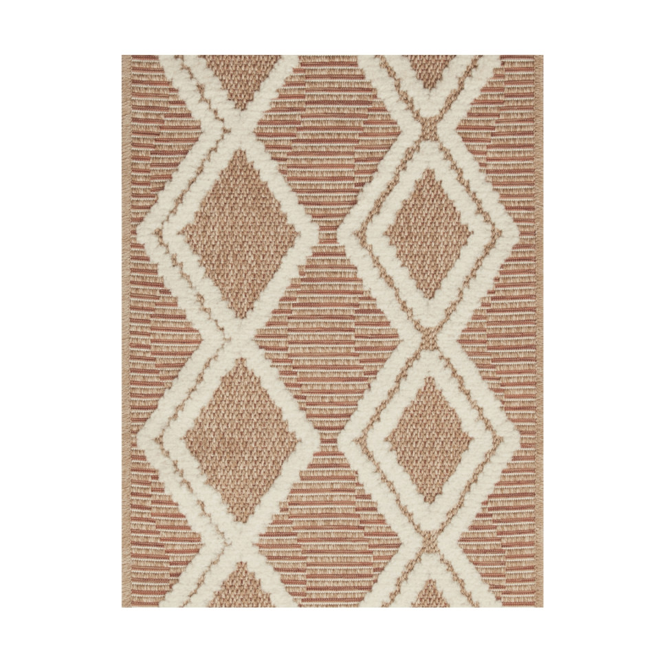 Tapis extérieur - 200x290cm - multicolore - 100% polypropylène résistant aux UV - 1400gr/m²