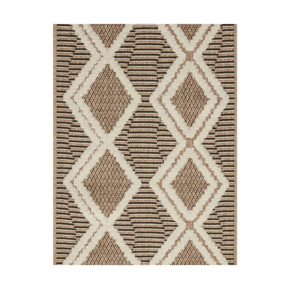 Tapis extérieur - 120x170cm - multicolore - 100% polypropylène résistant aux UV - 1400gr/m²