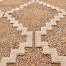 Tapis extérieur - 120x170cm - multicolore - 100% polypropylène résistant aux UV - 1400gr/m²