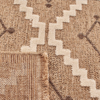Tapis extérieur - 160x230cm - multicolore - 100% polypropylène résistant aux UV - 1400gr/m²