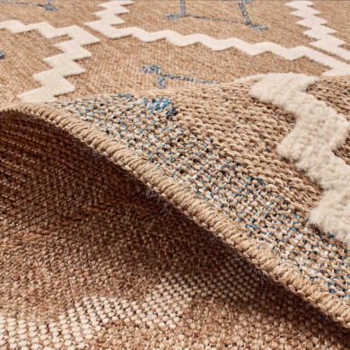 Tapis extérieur - 160x230cm - multicolore - 100% polypropylène résistant aux UV - 1400gr/m²