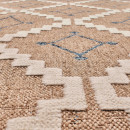 Tapis extérieur - 120x170cm - multicolore - 100% polypropylène résistant aux UV - 1400gr/m²