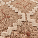 Tapis extérieur - 200x290cm - multicolore - 100% polypropylène résistant aux UV - 1400gr/m²