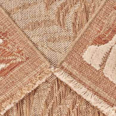 Tapis extérieur - 120x170cm - multicolore - 100% polypropylène résistant aux UV - 1400gr/m²