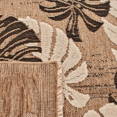 Tapis extérieur - 120x170cm - multicolore - 100% polypropylène résistant aux UV - 1400gr/m²