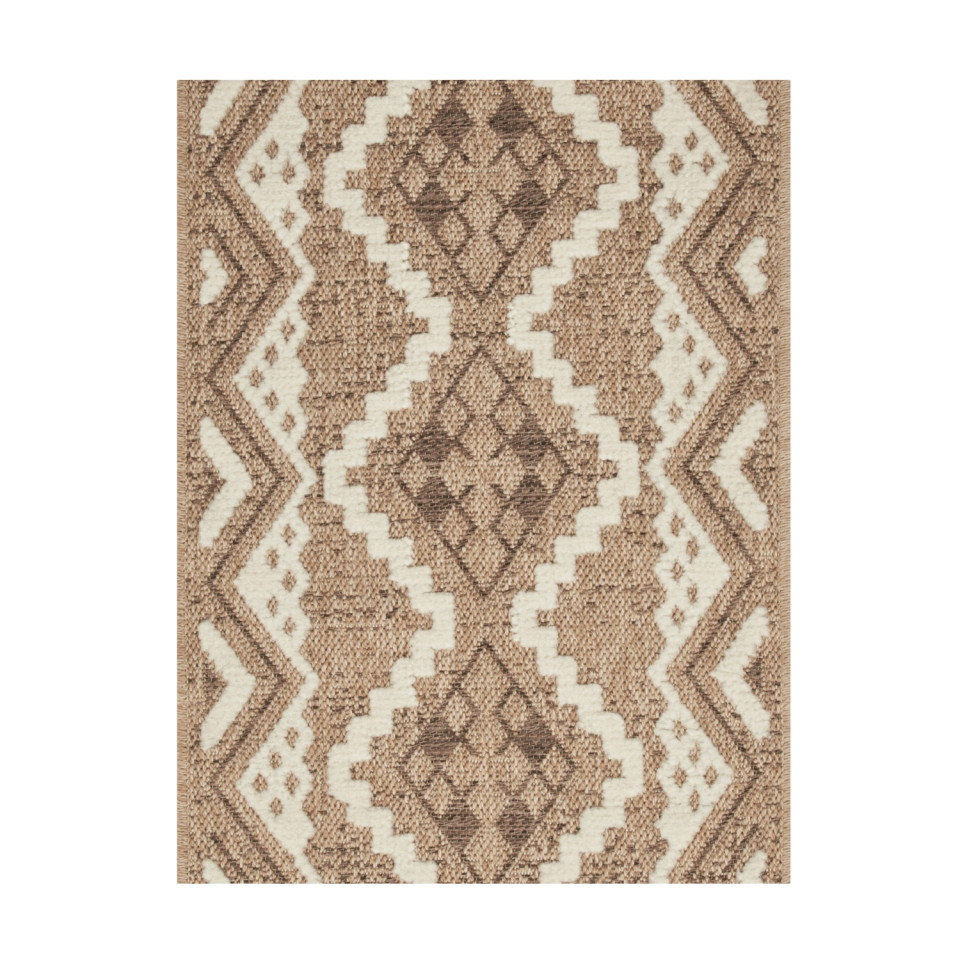Tapis extérieur - 120x170cm - multicolore - 100% polypropylène résistant aux UV - 1400gr/m²