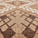 Tapis extérieur - 60x180cm - multicolore - 100% polypropylène résistant aux UV - 1400gr/m²