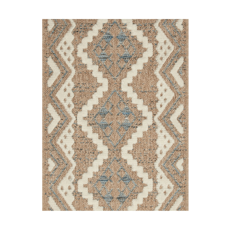 Tapis extérieur - 200x290cm - multicolore - 100% polypropylène résistant aux UV - 1400gr/m²