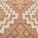 Tapis extérieur - 120x170cm - multicolore - 100% polypropylène résistant aux UV - 1400gr/m²