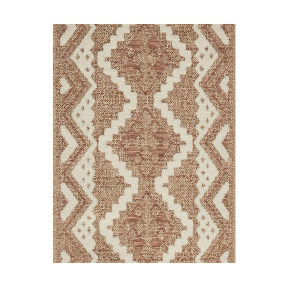 Tapis extérieur - 60x180cm - multicolore - 100% polypropylène résistant aux UV - 1400gr/m²