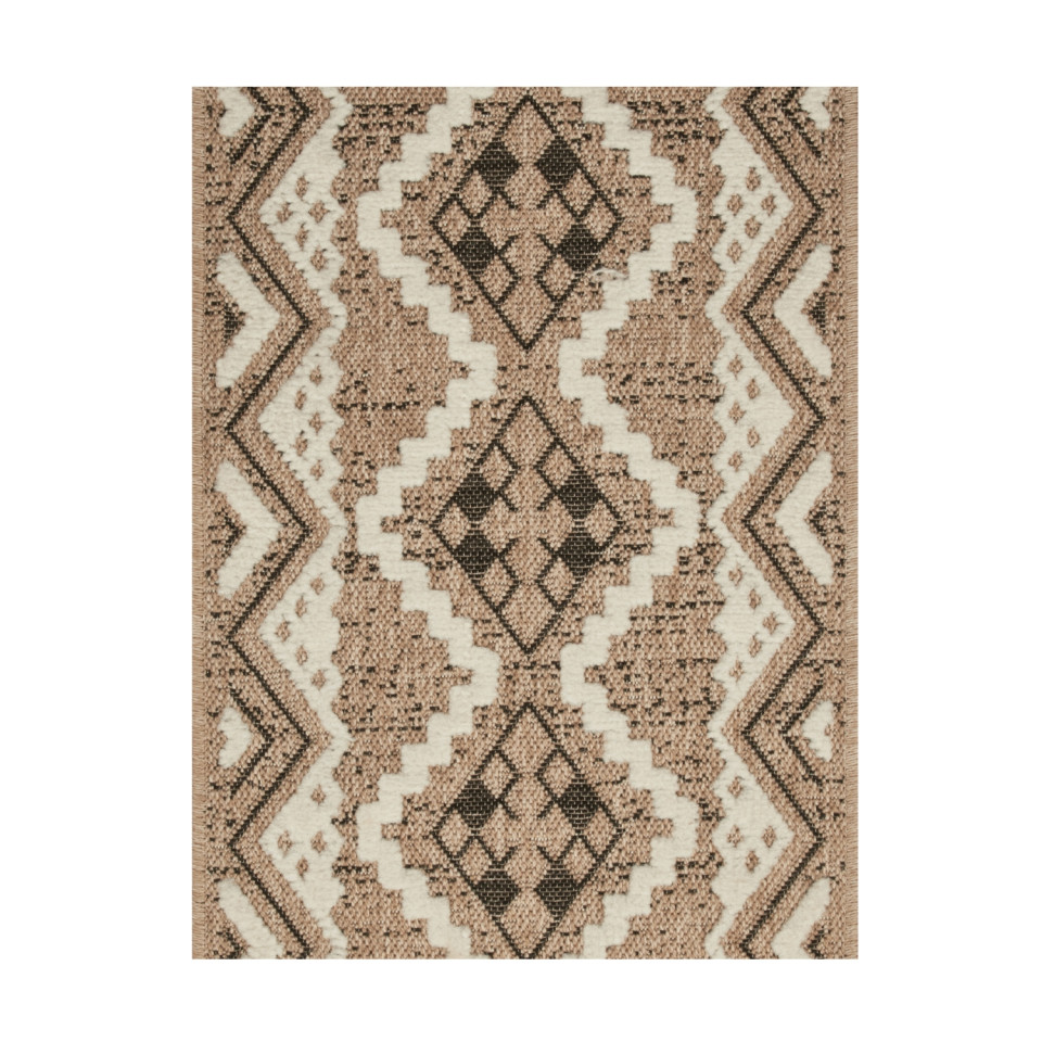 Tapis extérieur - 120x170cm - multicolore - 100% polypropylène résistant aux UV - 1400gr/m²
