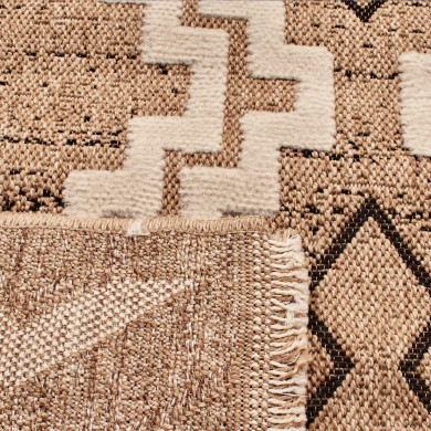 Tapis extérieur - 60x180cm - multicolore - 100% polypropylène résistant aux UV - 1400gr/m²