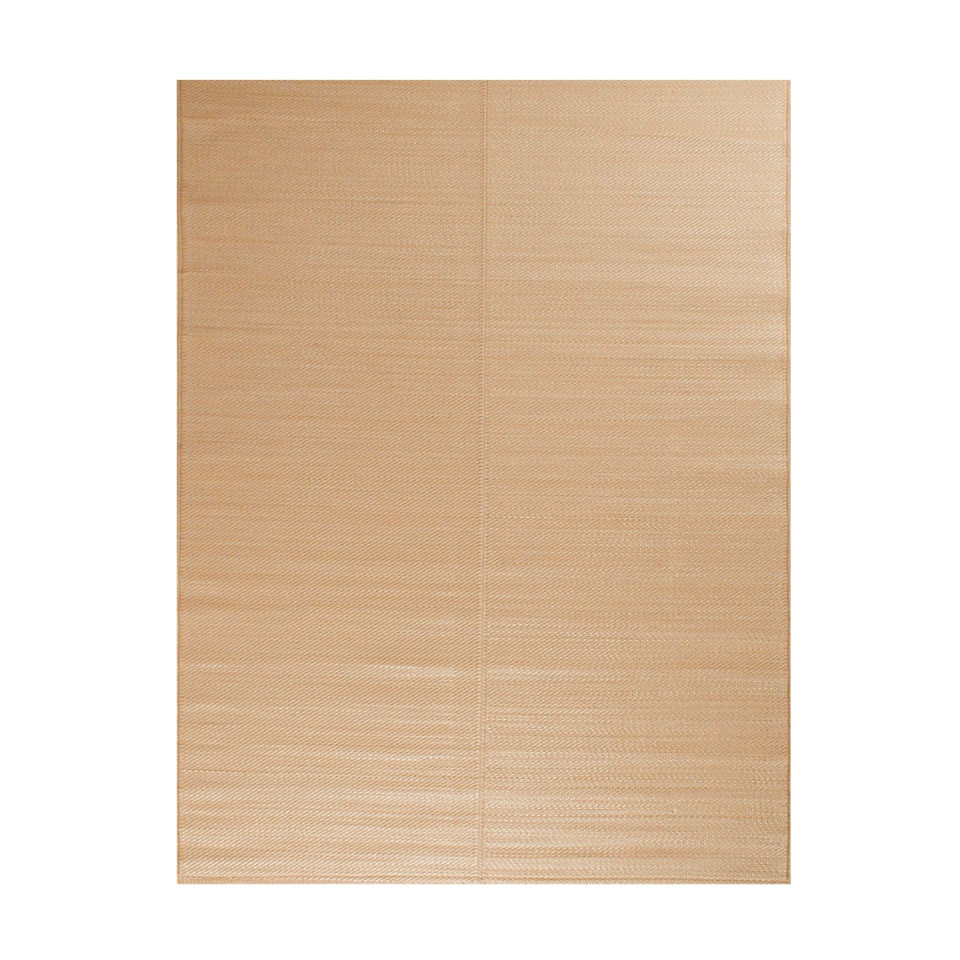 Tapis extérieur - 150x220cm - beige - 100% polypropylène résistant aux UV - 400gr/m²