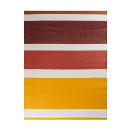 Tapis extérieur - 120x160cm - orange - 100% polypropylène résistant aux UV - 400gr/m²