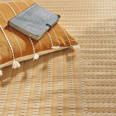 Tapis extérieur - 180x280cm - beige - 100% polypropylène résistant aux UV - 400gr/m²