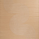 Tapis extérieur - 180x280cm - beige - 100% polypropylène résistant aux UV - 400gr/m²