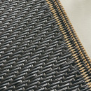 Tapis extérieur - 180x280cm - noir - 100% polypropylène résistant aux UV - 400gr/m²