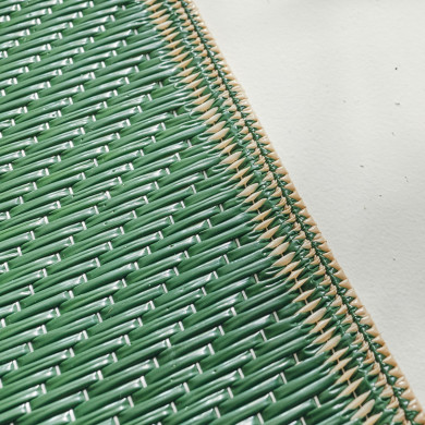 Tapis extérieur - 180x280cm - vert - 100% polypropylène résistant aux UV - 400gr/m²