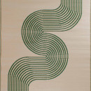 Tapis extérieur - 180x280cm - vert - 100% polypropylène résistant aux UV - 400gr/m²