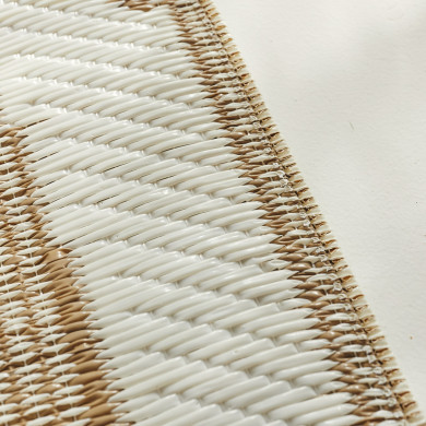 Tapis extérieur - 180x280cm - beige - 100% polypropylène résistant aux UV - 400gr/m²