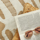 Tapis extérieur - 150x220cm - beige - 100% polypropylène résistant aux UV - 400gr/m²