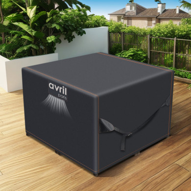 Housse de jardin imperméable protection haute densité 420D - Anti UV - 125x125x74 cm