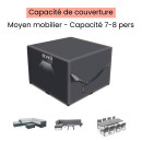 Housse de jardin imperméable protection haute densité 420D - Anti UV - 250x250x90 cm