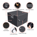 Housse de jardin imperméable protection haute densité 420D - Anti UV - 250x250x90 cm