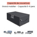 Housse de jardin imperméable protection haute densité 420D - Anti UV - 180x120x75 cm