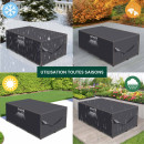 Housse de jardin imperméable protection haute densité 420D - Anti UV - 180x120x75 cm