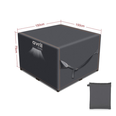 Housse de jardin imperméable protection haute densité 420D - Anti UV - 150x150x75 cm