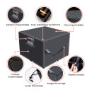 Housse de jardin imperméable protection haute densité 420D - Anti UV - 125x125x74 cm