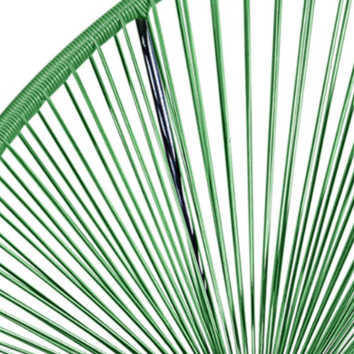 Lot de 2 Fauteuils de jardin en cordage résine - Vert