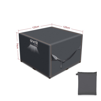 Housse de jardin imperméable protection haute densité 420D - Anti UV - 125x125x74 cm