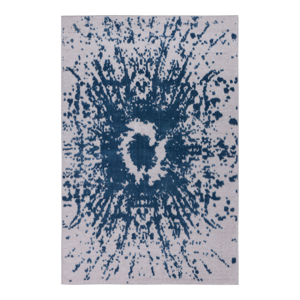 Tapis d'extérieur - 190x290cm - Bleu - Réversible - 100% polypropylène - 1350gr / m²