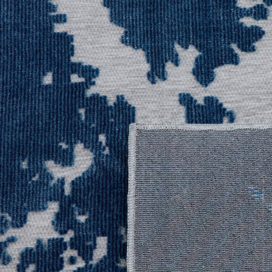 Tapis d'extérieur - 152x230cm - Bleu - Réversible - 100% polypropylène - 1350gr / m²