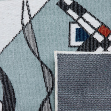 Tapis d'extérieur - 114x170cm - Blanc  - Réversible - 100% polypropylène - 1350gr / m²