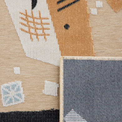 Tapis d'extérieur - 228x340cm - Beige - Réversible - 100% polypropylène - 1350gr / m²