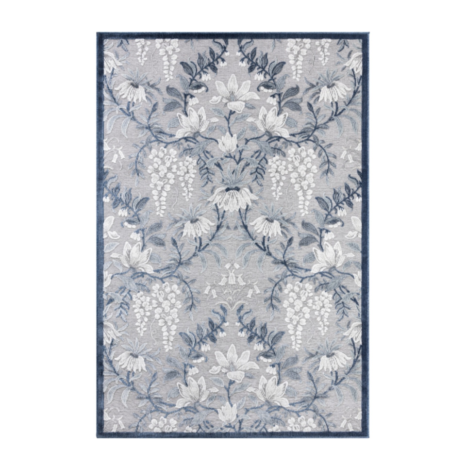 Tapis d'extérieur - 152x230cm - Bleu - Réversible - 100% polypropylène - 1350gr / m²