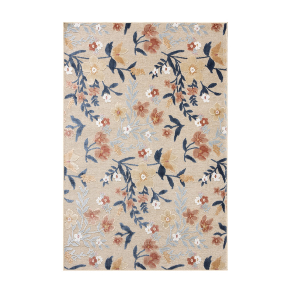Tapis d'extérieur - 190x290cm - Beige - Réversible - 100% polypropylène - 1350gr / m²