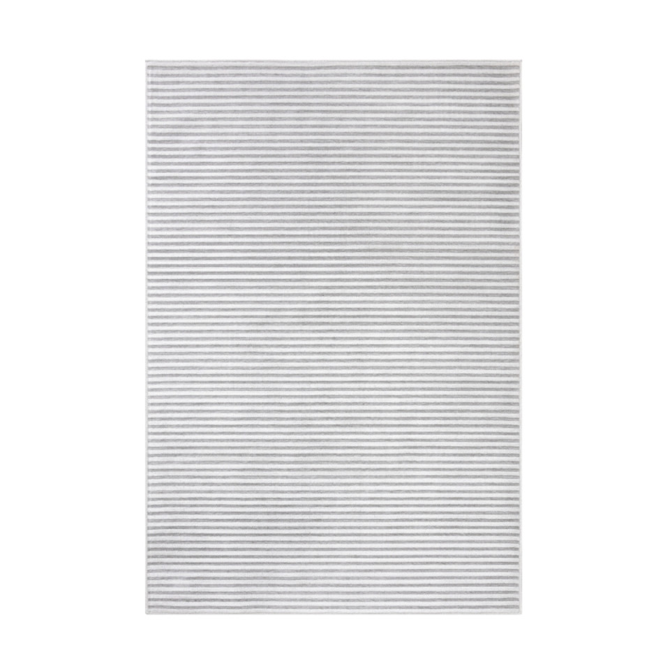 Tapis d'extérieur - 228x340cm - Gris - Réversible - 100% polypropylène - 1350gr / m²