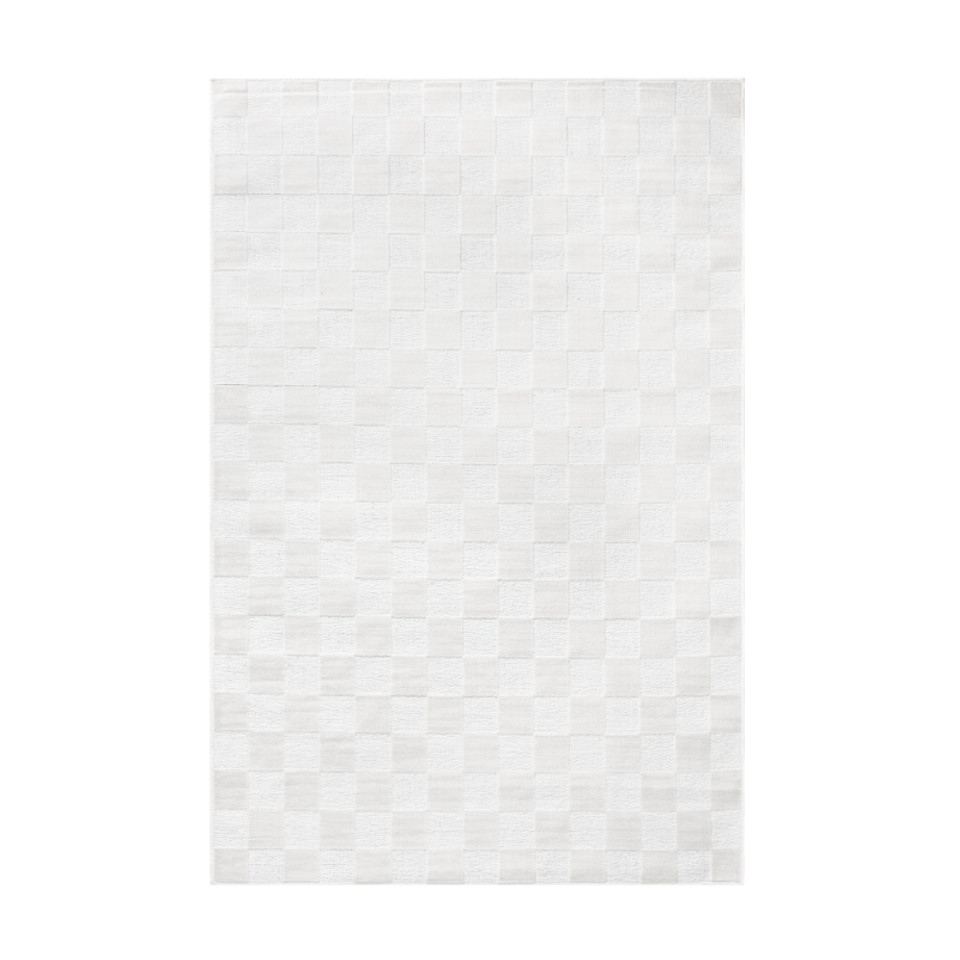 Tapis d'extérieur - 266x380cm - Blanc - Réversible - 100% polypropylène - 1350gr / m²