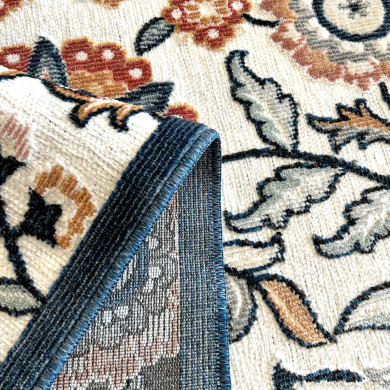 Tapis d'extérieur - 152x230cm - Blanc - Réversible - 100% polypropylène - 1350gr / m²