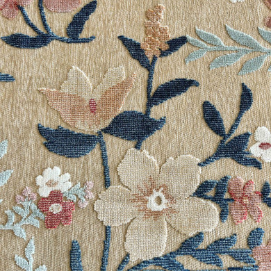 Tapis d'extérieur - 114x170cm - Beige - Réversible - 100% polypropylène - 1350gr / m²