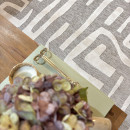 Tapis d'extérieur - 190x290cm - Gris - Réversible - 100% polypropylène - 1350gr / m²