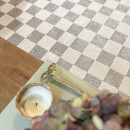 Tapis d'extérieur - 190x290cm - Gris - Réversible - 100% polypropylène - 1350gr / m²
